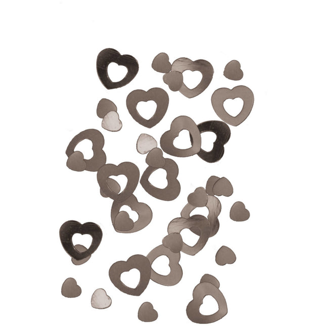 Coriandoli da tavola Cuore Argento 14gr