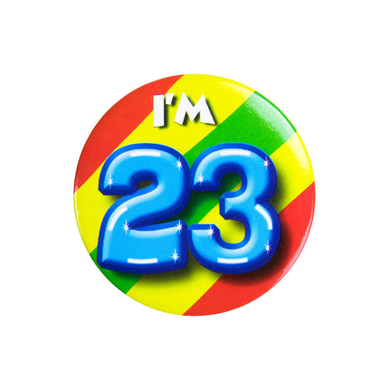 Sono 23 anni Pulsante 23 anni 5,5 cm
