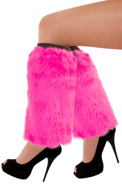 Scaldamuscoli in peluche rosa