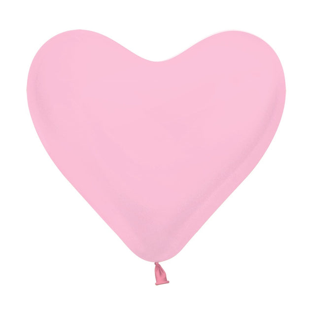 Palloncini Cuore Rosa 30cm 50pz