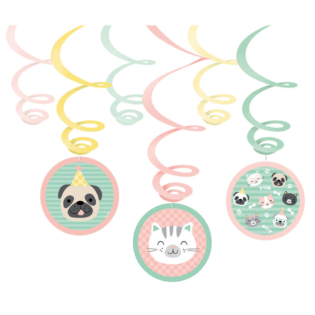 Set di decorazioni da appendere Hello Pets 6 pezzi