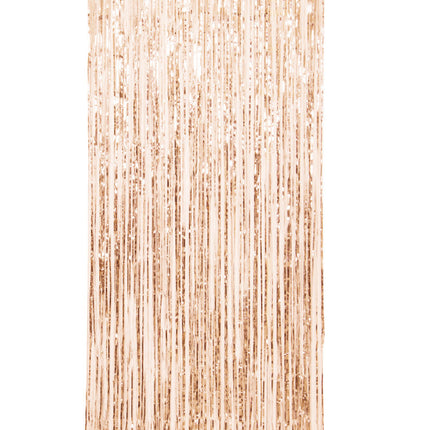 Tenda per porte in oro rosa metallizzato 2,4 m