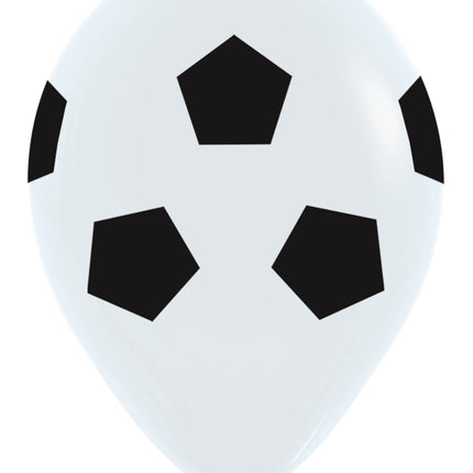 Palloncini Calcio Bianco 30cm 25pz