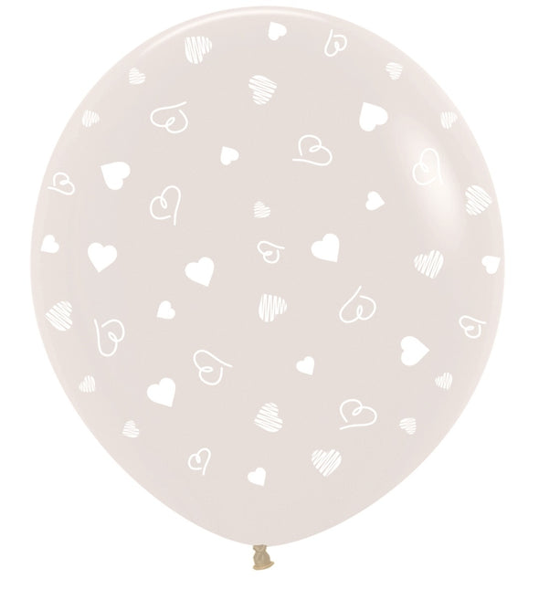 Palloncini Cuore Clear 91cm 2pz