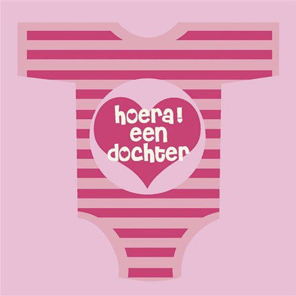 Tovaglioli nascita Figlia 33cm 18pz