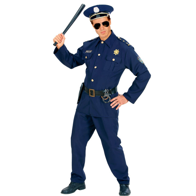 Tuta della polizia blu scuro da uomo