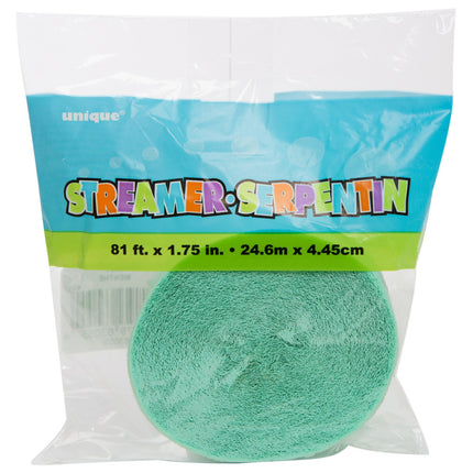 Ghirlanda di crêpe verde menta 24m