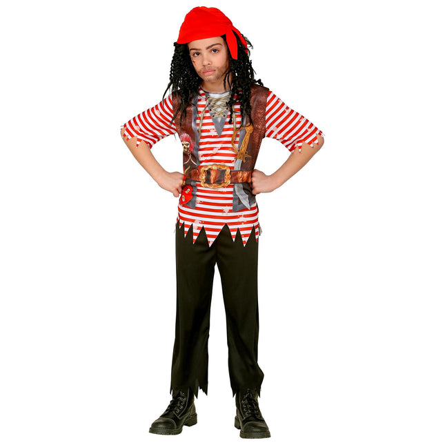 Costume da pirata Red Black Boy