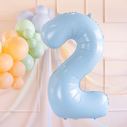 Palloncino figura 2 anni azzurro vuoto 72 cm
