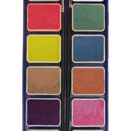 PXP Palette Colori Metallici 12 pezzi con 2 pennelli
