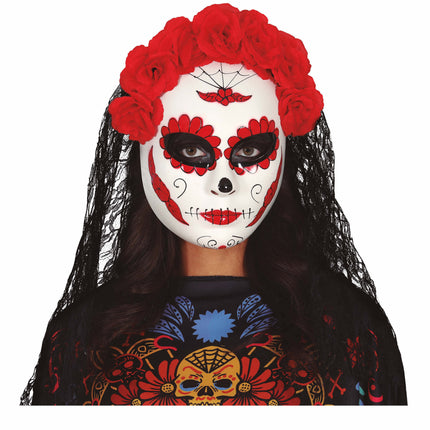 Velo maschera Dia De Los Muertos