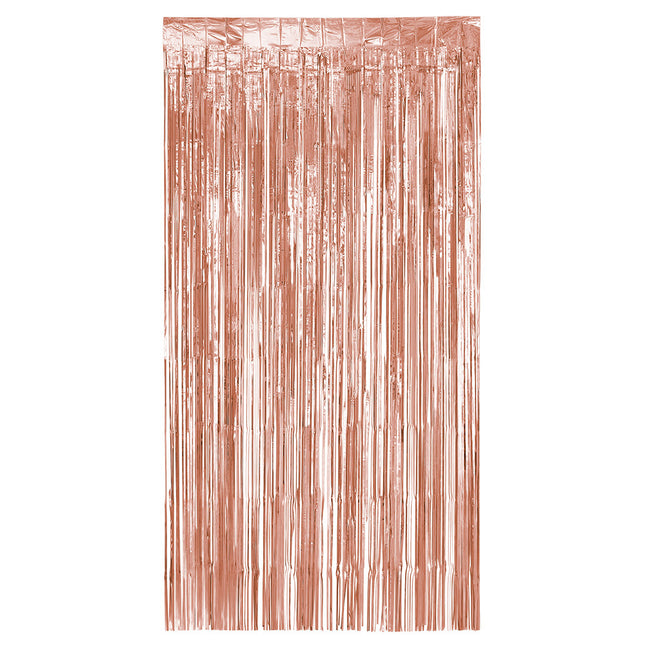 Tenda per porte oro rosa metallizzato 2m