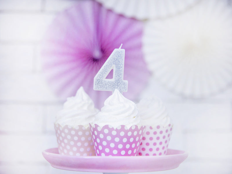 Candela 4 anni argento 7 cm