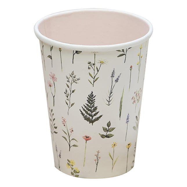 Coppe Fiori Colorate 250ml 8pz