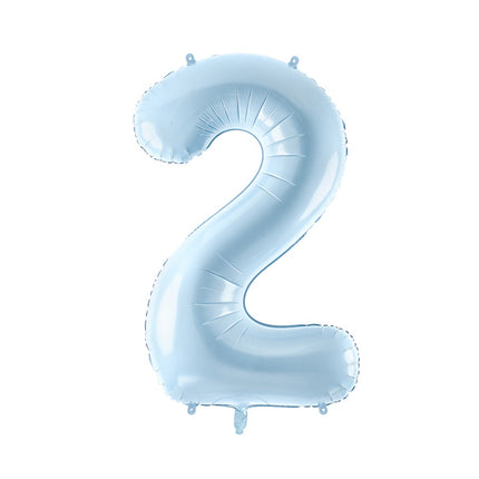 Palloncino figura 2 anni azzurro vuoto 72 cm