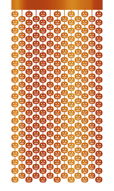 Tenda per porta di Halloween Zucche 2m