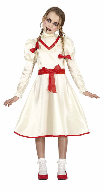 Annabelle Costume Halloween Ragazza Bianco