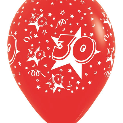 Palloncini Numero 30 Mix 30cm 25pz