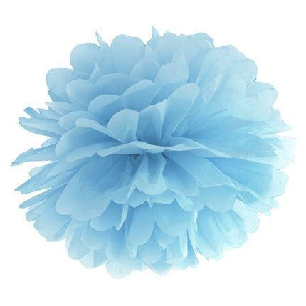 Pompon azzurro 25 cm