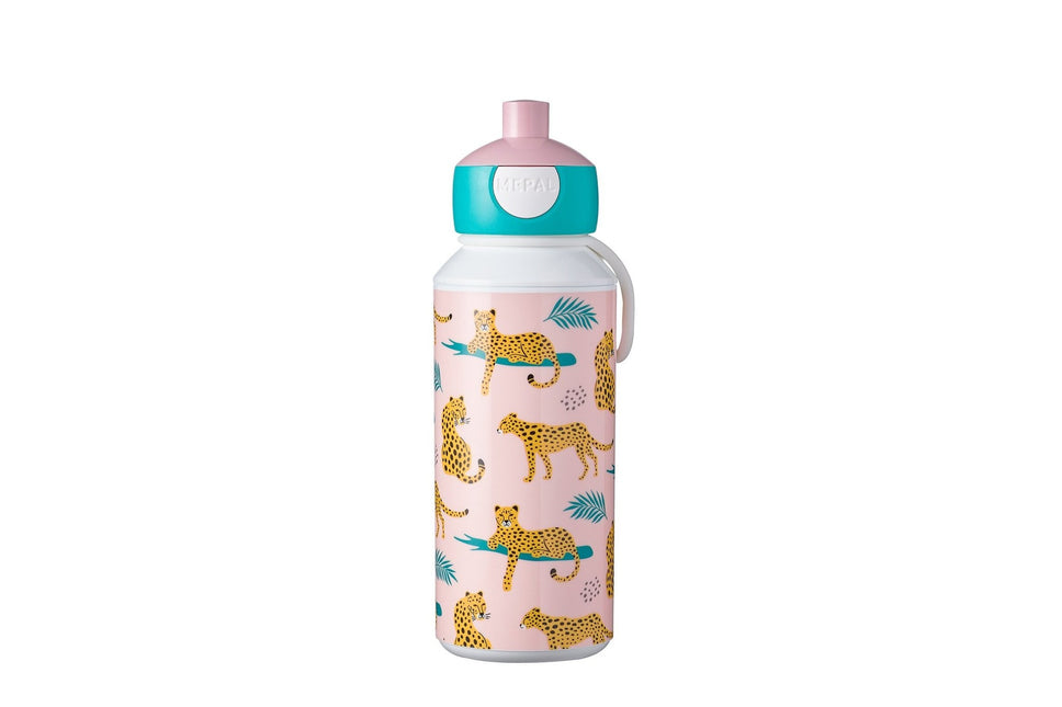 Bottiglia Pop-Up Campus 400ml Leopardo