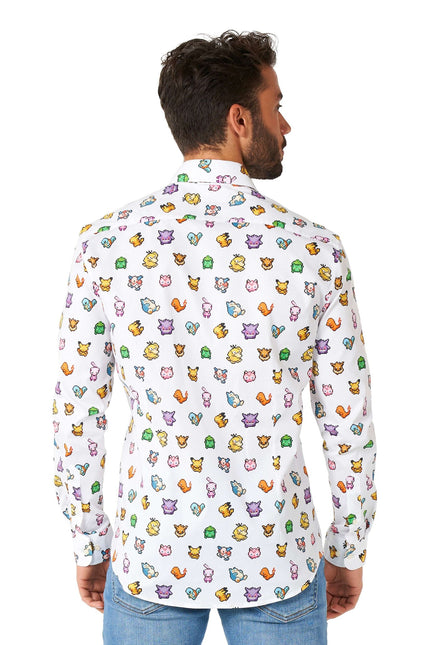 Camicia Pixel Pokémon Uomo <tc>OppoSuits</tc>