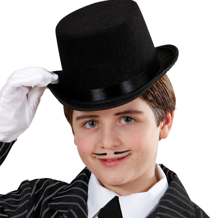 Cappello Nero Bambino Alto