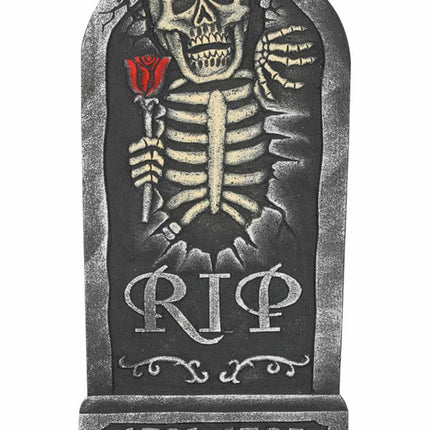 Tulipano di Halloween a forma di pietra tombale 65 cm