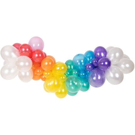 Arco di palloncini arcobaleno