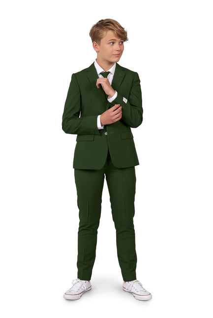 Tuta verde scuro ragazzo adolescente <tc>OppoSuits</tc>