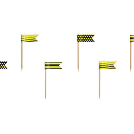 Cake topper Bandiere 7cm 6pz