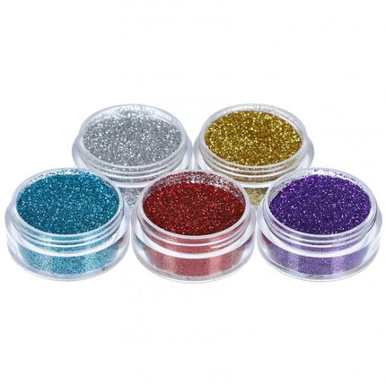 Set di tatuaggi glitterati colorati 5 pezzi