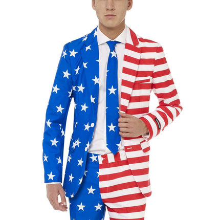 Tuta con bandiera USA da uomo <tc>Suitmeister</tc>