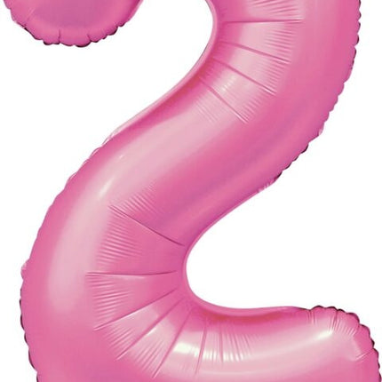 Palloncino a figura rosa 2 anni lucido 86 cm