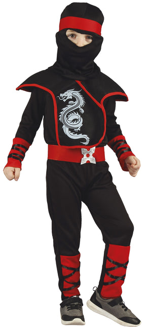 Tuta Ninja Bambino Rosso 3/4 anni