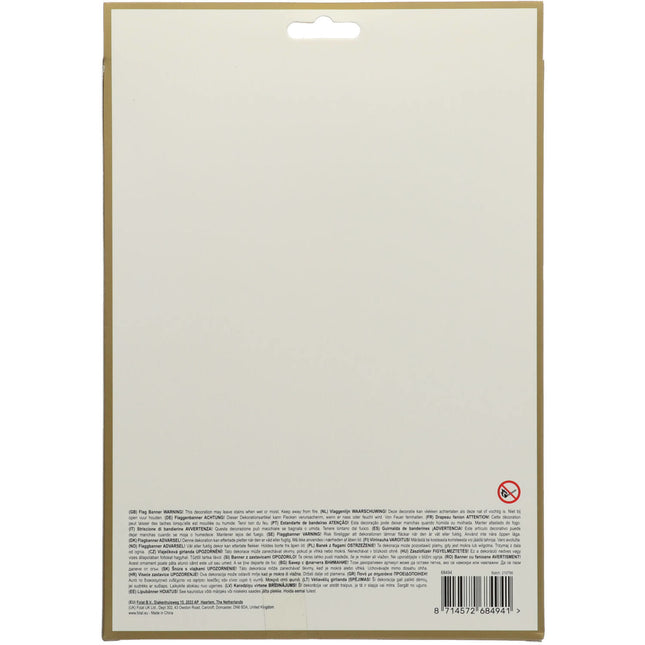 Ghirlanda di buon compleanno con nappe Golden Dusk 4m