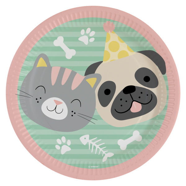 Piatti Hello Pets 22,8 cm 8 pezzi