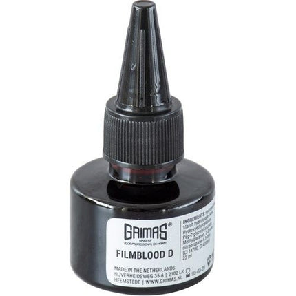 Filmblood D donkerrood (25ml) van Grimas koop je bij Partywinkel