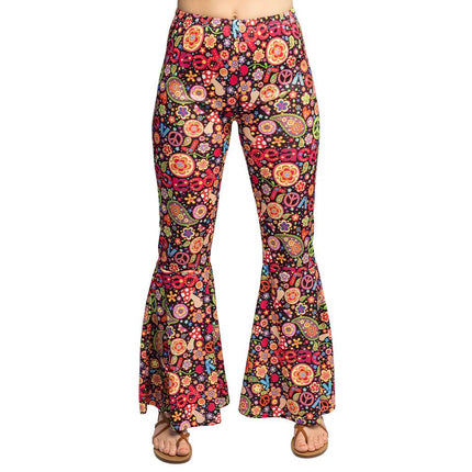 Flower Power Broek Dames van Boland koop je bij Partywinkel