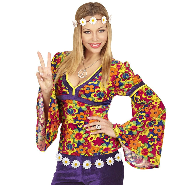 Flower Power Riem 1,4m van Widmann koop je bij Partywinkel