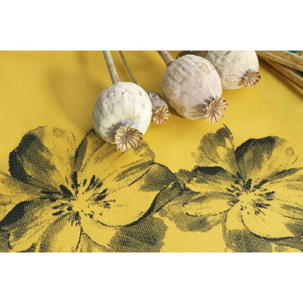 Runner da tavola floreale giallo 3m