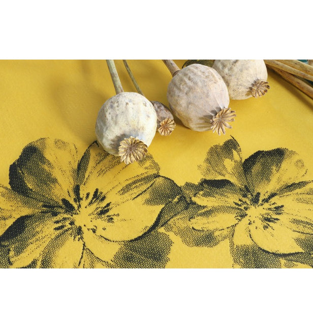Runner da tavola floreale giallo 3m