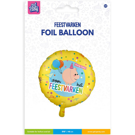 Palloncino in foil - Maiale da festa