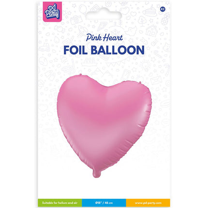 Palloncino in foil - Cuore rosa