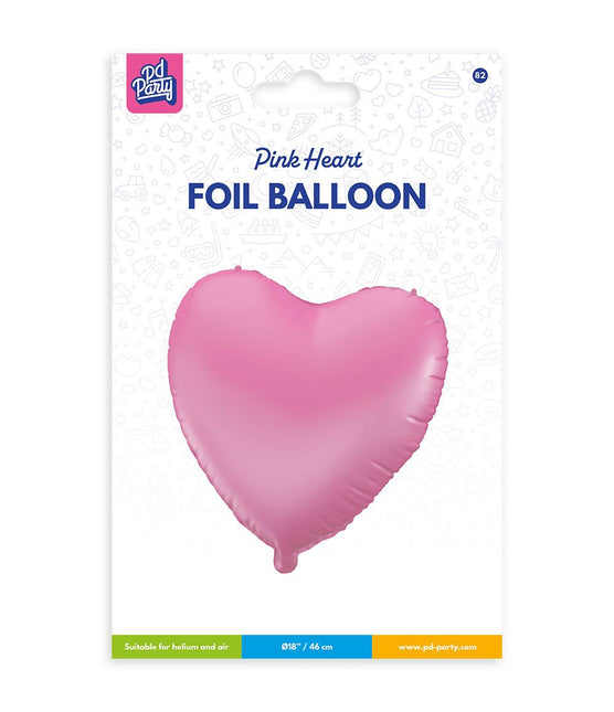 Palloncino in foil - Cuore rosa