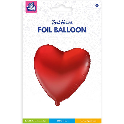 Palloncino in foil - Cuore rosso