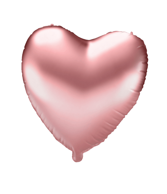 Palloncino in foil - Cuore oro rosa