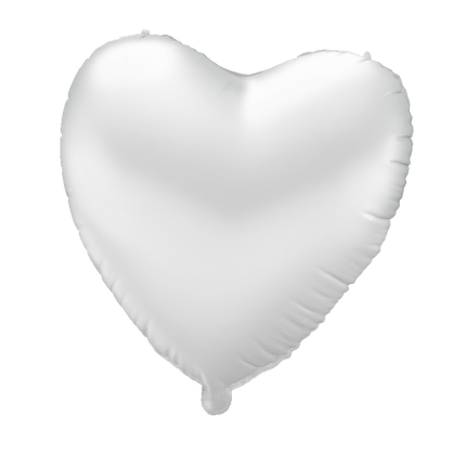 Palloncino in foil - Cuore bianco
