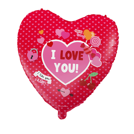 Palloncino ad elio I love you 46cm