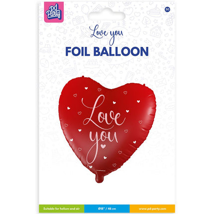 Palloncino ad elio Love you 46 cm
