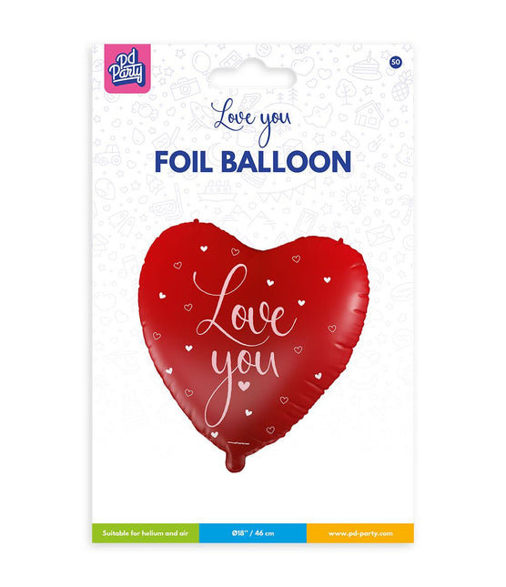 Palloncino ad elio Love you 46 cm